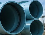 Wetpipe large diameter PVC municipal pipe for bulk water and wastewater pipelines